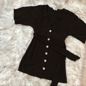 Black mini dress